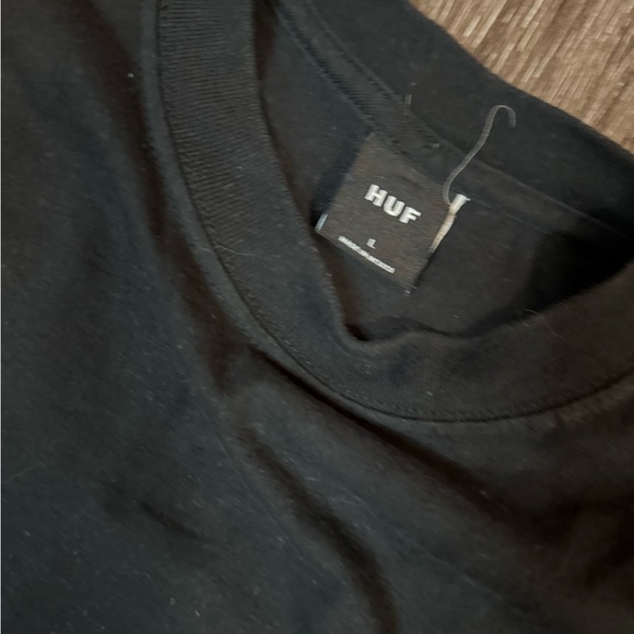 Black HUF Men's Long Sleeve Shirt - Picture 4 of 4